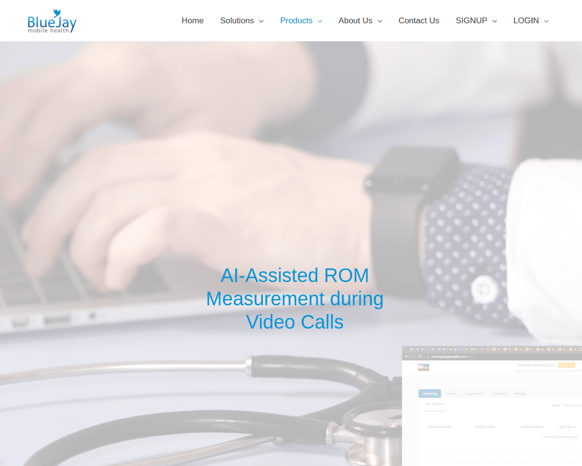 Blue Jay Telehealth product screenshot