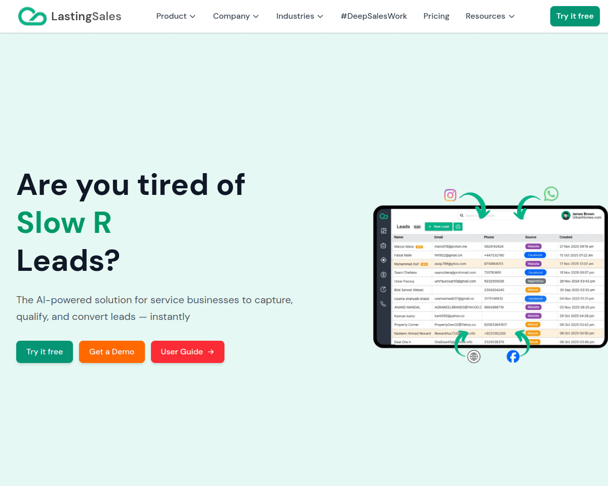 Lasting Sales product screenshot