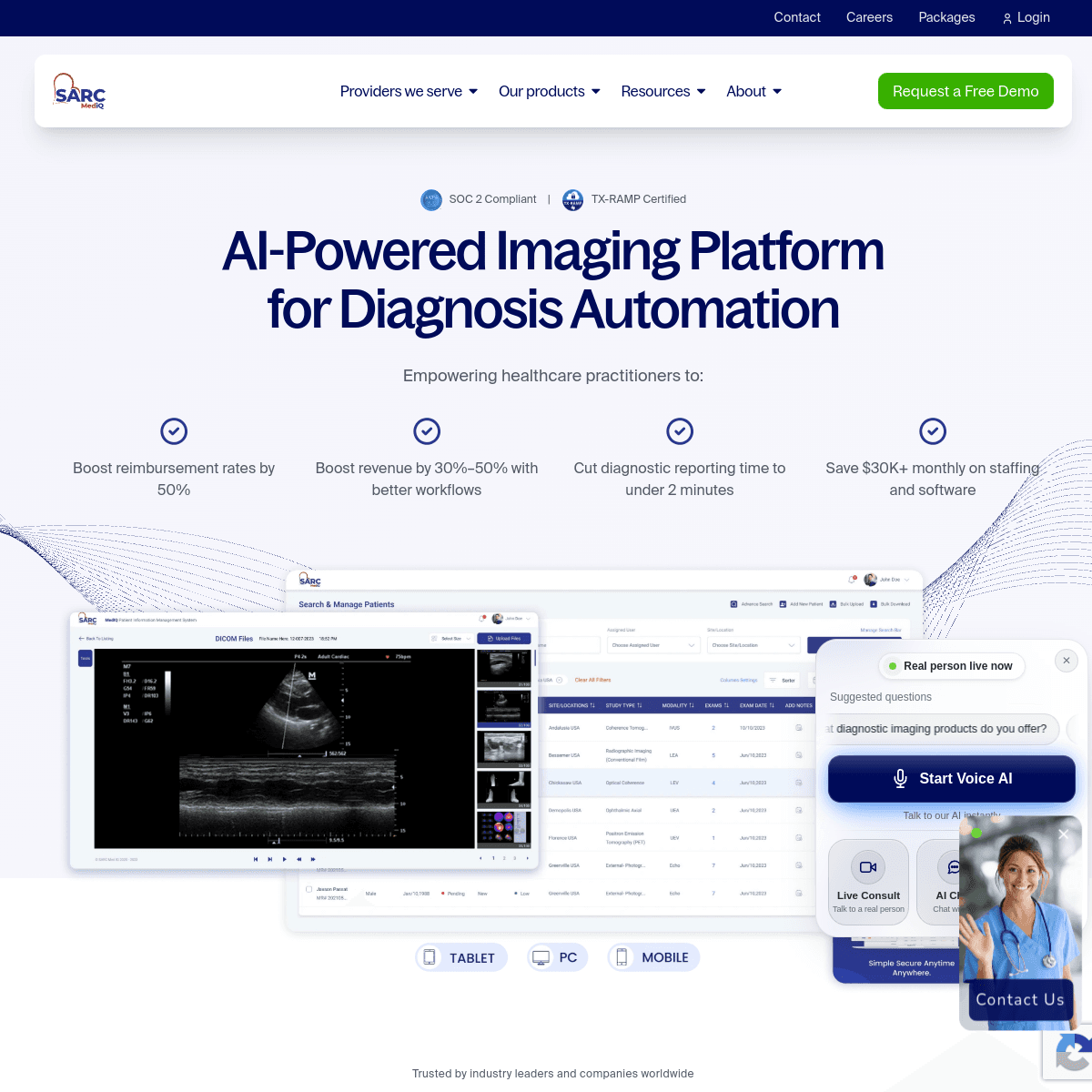 SarcMedIQ product screenshot